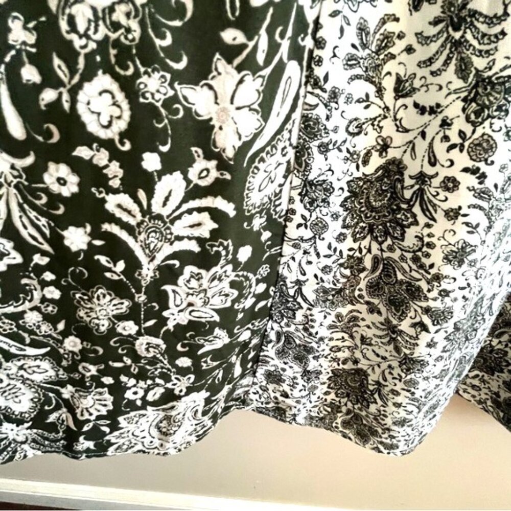 Torrid Black and White Floral Midi Dress - Picture 8 of 13